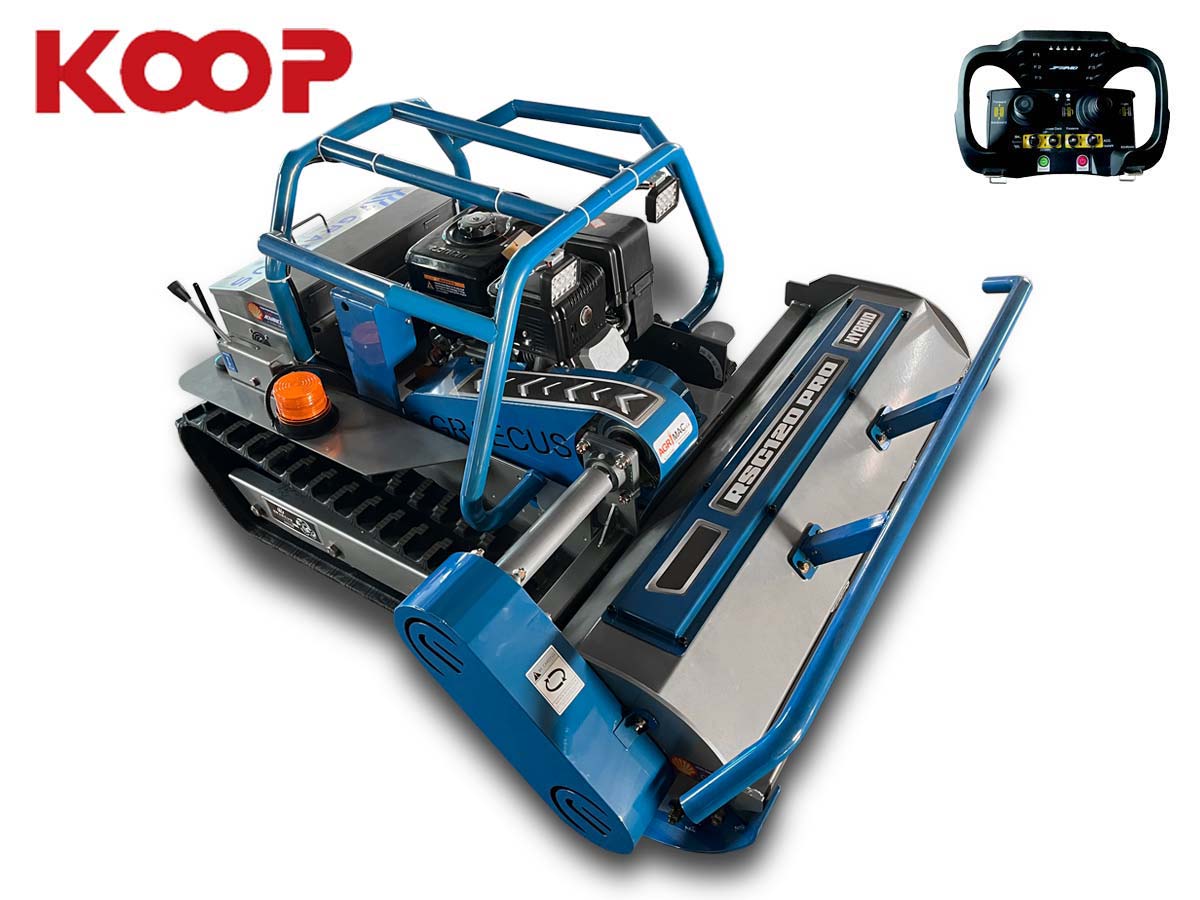 RSC 120 PRO Hybrid Koop | Graecus | Τηλεκατευθυνόμενος πετρελαιοκίνητος καταστροφέας υβριδικός, ερπυστριοφόρος, ραδιοχειριστήριο 150m, κινητήρα πετρελαίου | 499cc 12hp